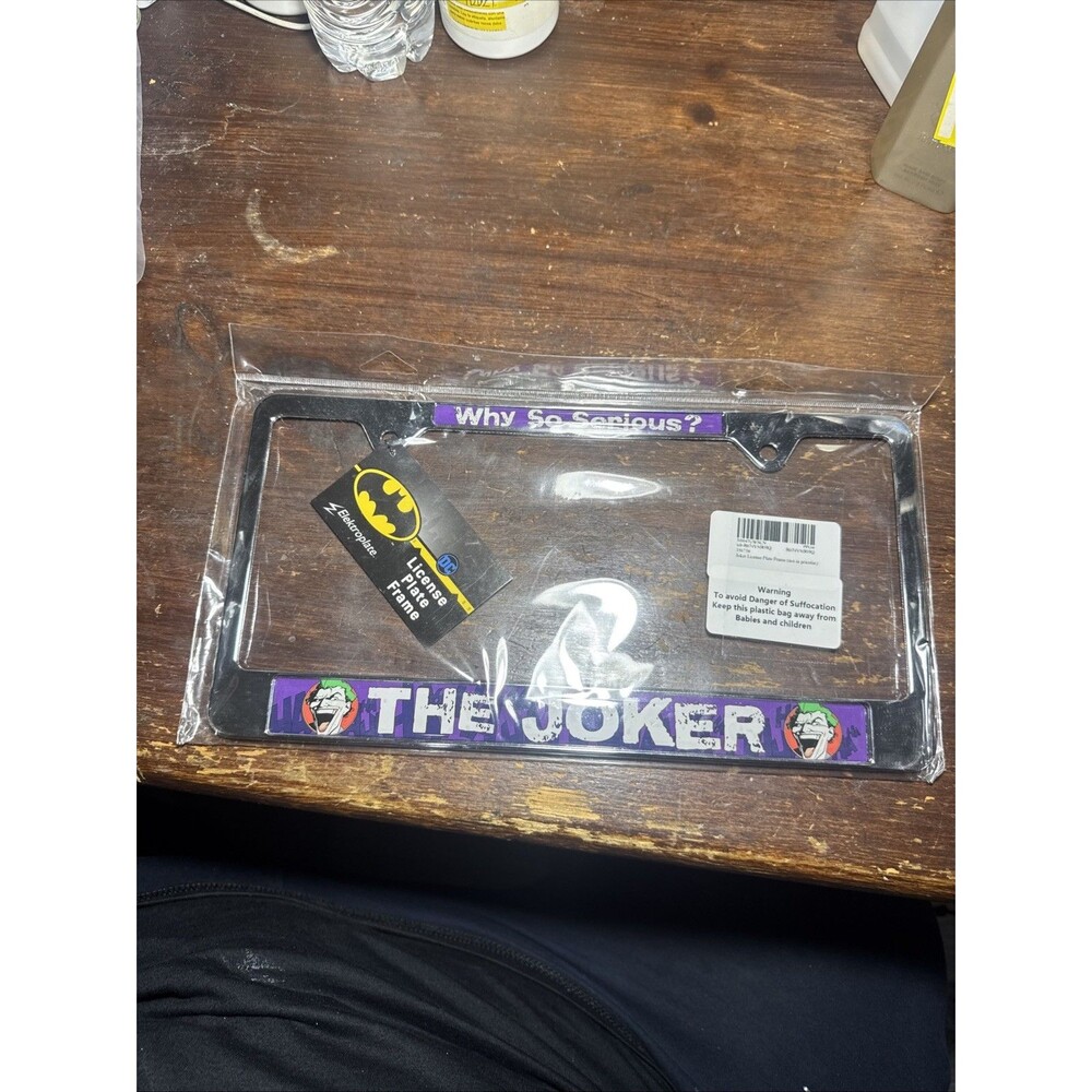 Joker‎ All Metal Black Open License Plate Frame